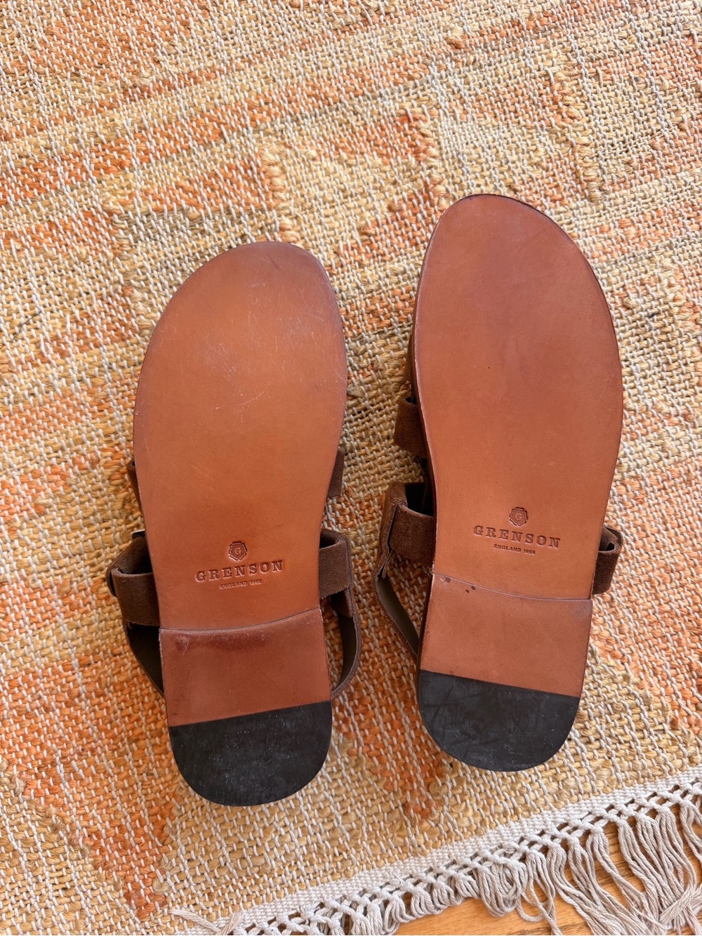 Grenson Quincy Suede Leather Sandals Men’s 7-8 - Picture 8 of 12